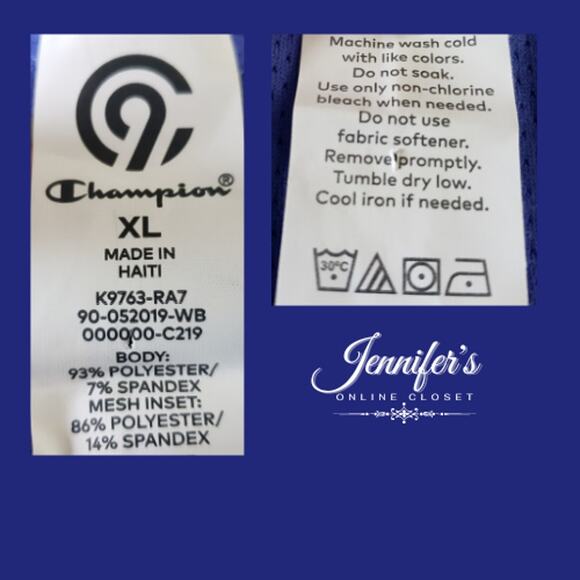 3/$30 Champion by C9 NWT Women's Blue Athletic Top Size XL - Picture 8 of 11